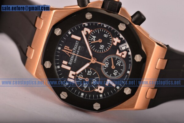 Audemars Piguet Royal Oak Offshore Chrono Replica Watch Rose Gold/PVD 26170st.oo.d101cr.17 (EF)